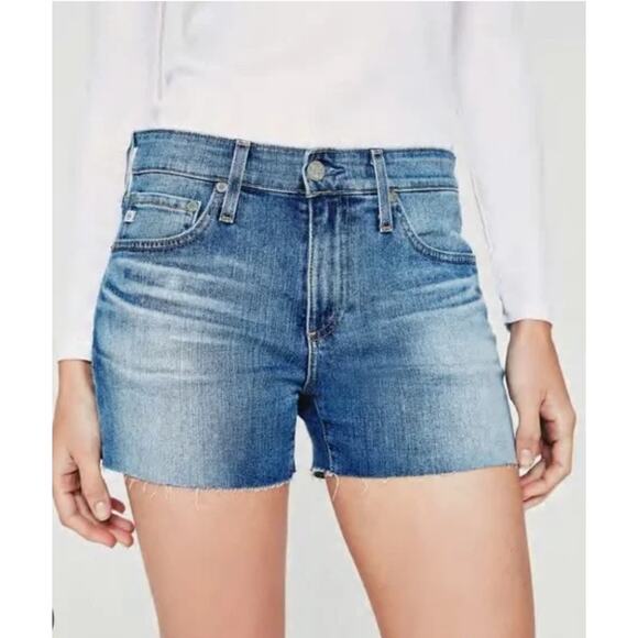 AG Adriano Goldschmied Shorts Womens 26 Denim Hailey Cut‎ Off High Rise Casual - Picture 1 of 9